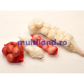 plasa tubulara pentru usturoi , 2 randuri